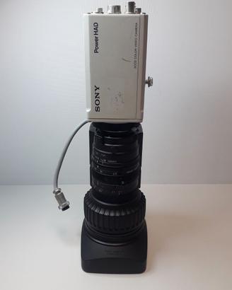 Sony camera da microscopio con obiettivo Canon
