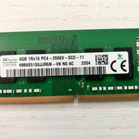 MEMORIA RAM  HYNIX HMA851S6JJR6N-VK 4 GB
