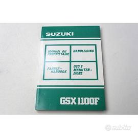 MANUALE USO E MANUTENZIONE SUZUKI GSX 1100 F
