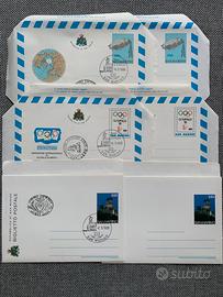 San Marini: aerogrammi + biglietto postale