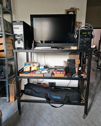 CARRELLO MULTIFUNZIONE PORTA STRUMENTI  CON RUOTE