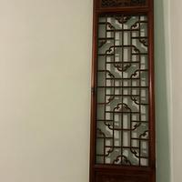 Pannello decorativo intarsiato cinese, d'epoca