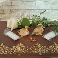 20 paperelle in porcellana Capodimonte