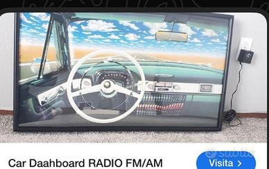 Quadro con radio vintage