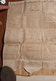 bolla cardinalizia in pergamena 1600