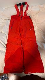 Sci: 2 pantaloni bambino taglia 6 anni rosso nero