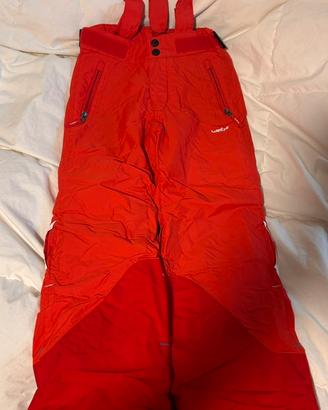 Sci: 2 pantaloni bambino taglia 6 anni rosso nero