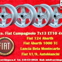 4 cerchi Fiat Lancia Autobianchi Campagnolo 7x13 E