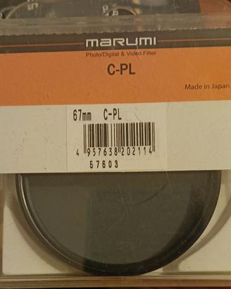 FILTRO POLARIZZATORE CPL MARUMI JAPAN