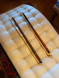 Coppia stecche da biliardo