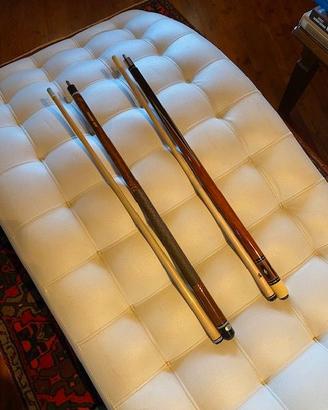 Coppia stecche da biliardo