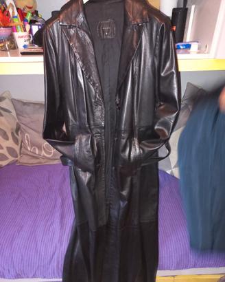 Giubbotto in vera pelle nero, taglia 44/46