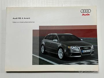 Audi A4 RS Avant Libretto uso manut. Italiano