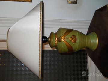 Lampada in ceramica dipinta