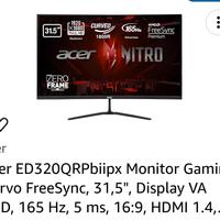 Schermo Acer curvo
