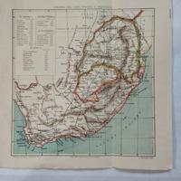 Mappa antica 1899 Sud Africa 
