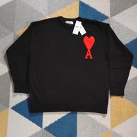 Maglione nero con cuore rosso taglia M nuovo con c