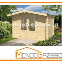 Casetta Turchese 3x2 spes 28mm casa legno giardino