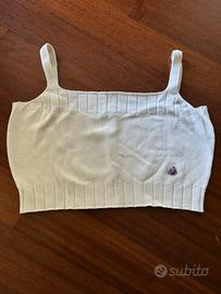 Top cotone ragazza 13-14 anni bianco benetton