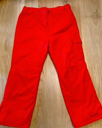 Pantaloni sci/snowboard uomo Columbia colore rosso