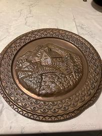 Piatto rame decorativo