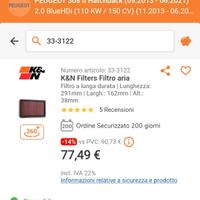 Filtro K&N 33-3122