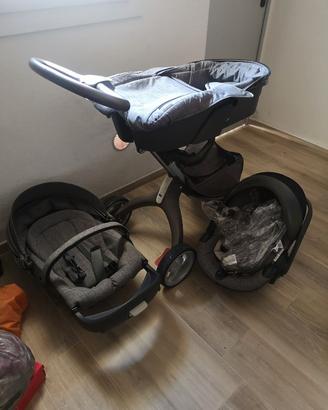 Trio Stokke Xplory Grigio Melange + Ovetto BeSafe
