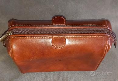 Beauty case in pelle