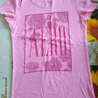 T-shirt rosa aéropostale taglia S