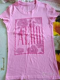 T-shirt rosa aéropostale taglia S