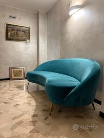 Divano design verde petrolio