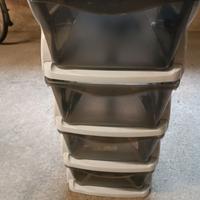 MOBILETTO PLASTICA 4 CASSETTI 