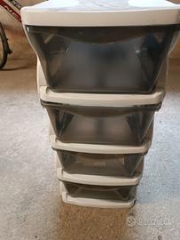 MOBILETTO PLASTICA 4 CASSETTI 