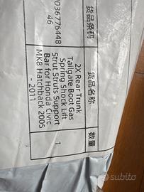 Pistoncini bagagliaio honda civic 8 serie