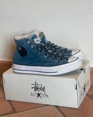 Chuck 70 HI x Stüssy, Blu