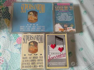 musicassette Sanremo anni 90