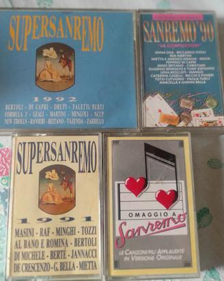 musicassette Sanremo anni 90