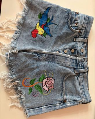 Shorts Jeans Levi's 501 Vintage "Custom" (Made in