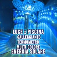 Luce Solare Galleggiante piscina termometro RGB