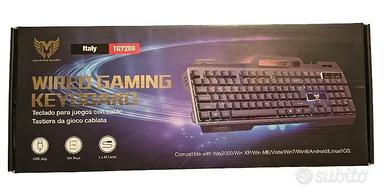 Tastiera Gaming RBG cablata Win11/Mac/Linux/