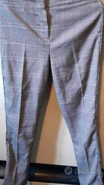 Elegante Pantalone scozzese,colore grigio, Marca F