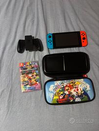 Nintendo switch+ Mario kart + dock+ custodia 