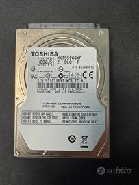 Hard Disk Toshiba 750GB 2,5” SATA MK7559GSXP