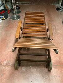 Lettino pieghevole per giardino