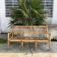 Panca in giunco anni 70