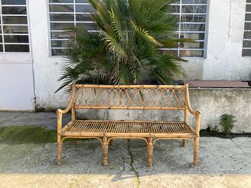 Panca in giunco anni 70