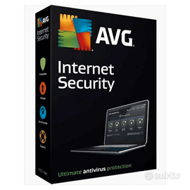 ANTIVIRUS  AVG INTERNET SECURITY 2024 3 PC 1 ANNO