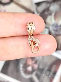Charm originale pandora Cuori oro rosa 