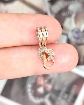 Charm originale pandora Cuori oro rosa 
