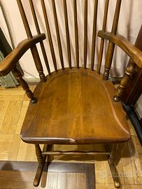 Sedia a dondolo anni 60